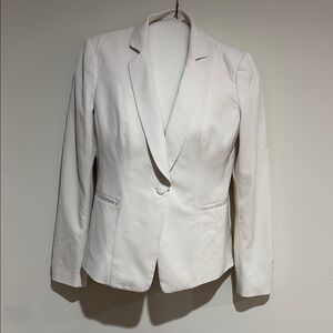 White House Black Market Cream Blazer